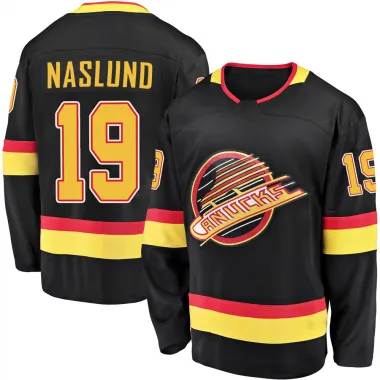 Black Men's Markus Naslund Breakaway Vancouver Canucks 2019/20 Flying Skate Premier Jersey