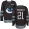 Black Men's Nils Hoglander Authentic Vancouver Canucks 1917-2017 100th Anniversary Jersey