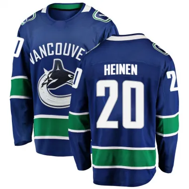 Blue Men's Danton Heinen Breakaway Vancouver Canucks Home Jersey