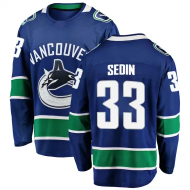 Blue Men's Henrik Sedin Breakaway Vancouver Canucks Home Jersey