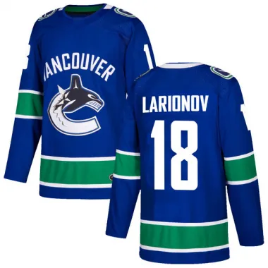 Blue Men's Igor Larionov Authentic Vancouver Canucks Home Jersey