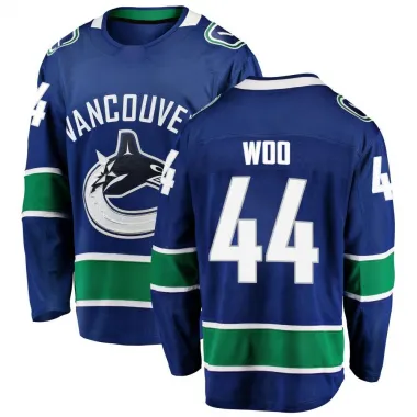 Blue Men's Jett Woo Breakaway Vancouver Canucks Home Jersey