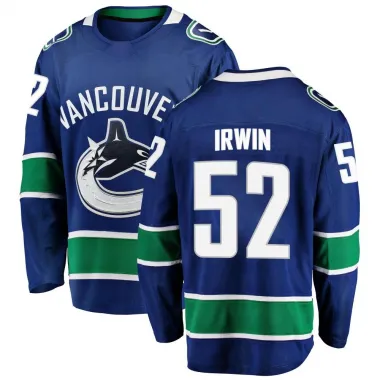 Blue Men's Matt Irwin Breakaway Vancouver Canucks Home Jersey