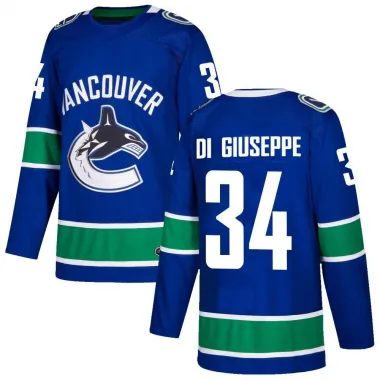 Blue Men's Phillip Di Giuseppe Authentic Vancouver Canucks Home Jersey