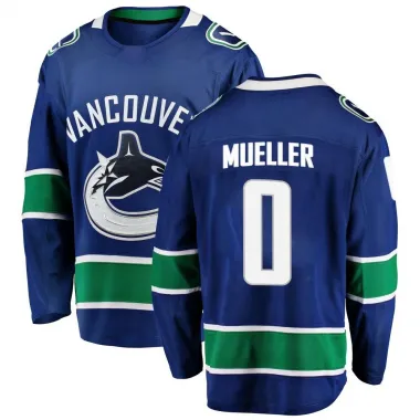 Blue Men's Ty Mueller Breakaway Vancouver Canucks Home Jersey