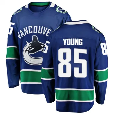 Blue Men's Ty Young Breakaway Vancouver Canucks Home Jersey