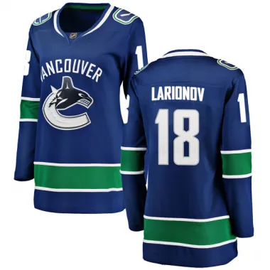 Blue Women's Igor Larionov Breakaway Vancouver Canucks Home Jersey