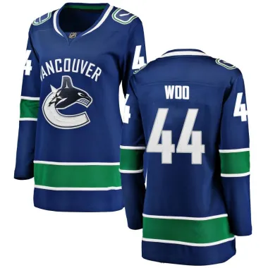 Blue Women's Jett Woo Breakaway Vancouver Canucks Home Jersey