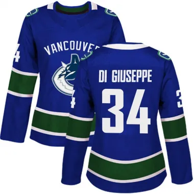 Blue Women's Phillip Di Giuseppe Authentic Vancouver Canucks Home Jersey