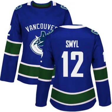 Blue Women's Stan Smyl Authentic Vancouver Canucks Home Jersey