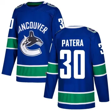 Blue Youth Jiri Patera Authentic Vancouver Canucks Home Jersey