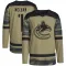 Camo Men's Kirk Mclean Authentic Vancouver Canucks Military Appreciation Practice Jersey