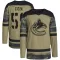 Camo Men's Nick Cicek Authentic Vancouver Canucks Military Appreciation Practice Jersey