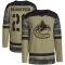 Camo Youth Erik Brannstrom Authentic Vancouver Canucks Military Appreciation Practice Jersey