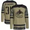 Camo Youth Phillip Di Giuseppe Authentic Vancouver Canucks Military Appreciation Practice Jersey