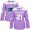 Purple Women's Nils Hoglander Authentic Vancouver Canucks Fights Cancer Practice Jersey