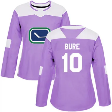 Purple Women's Pavel Bure Authentic Vancouver Canucks Fights Cancer Practice Jersey