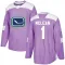 Purple Youth Kirk Mclean Authentic Vancouver Canucks Fights Cancer Practice Jersey