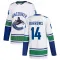 White Men's Alex Burrows Authentic Vancouver Canucks zied Away Jersey