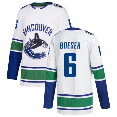 White Men's Brock Boeser Authentic Vancouver Canucks zied Away Jersey