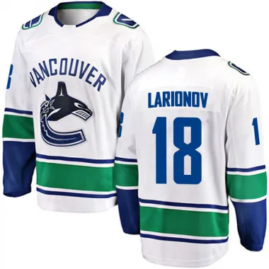 White Men's Igor Larionov Breakaway Vancouver Canucks Away Jersey