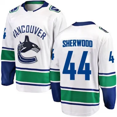 White Men's Kiefer Sherwood Breakaway Vancouver Canucks Away Jersey