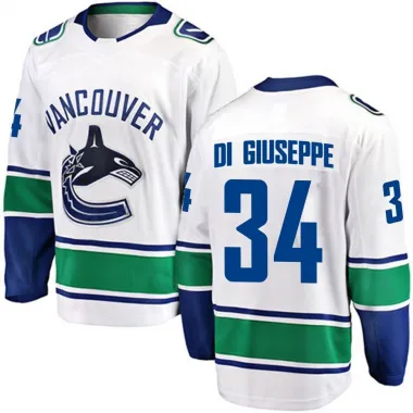 White Men's Phillip Di Giuseppe Breakaway Vancouver Canucks Away Jersey