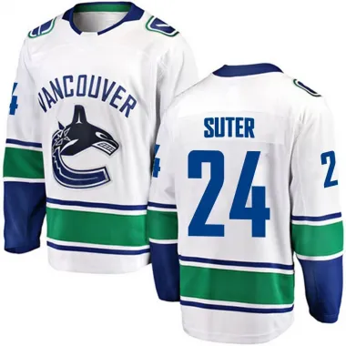 White Men's Pius Suter Breakaway Vancouver Canucks Away Jersey