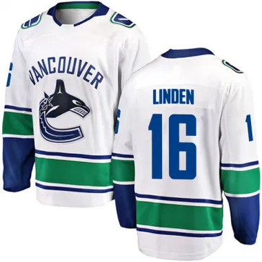 White Men's Trevor Linden Breakaway Vancouver Canucks Away Jersey