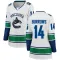 White Women's Alex Burrows Breakaway Vancouver Canucks Away Jersey