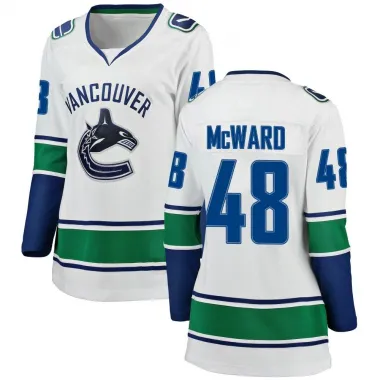 White Women's Cole McWard Breakaway Vancouver Canucks Away Jersey