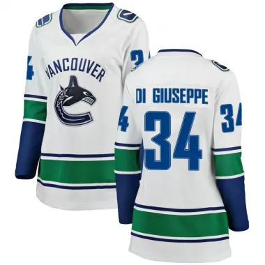 White Women's Phillip Di Giuseppe Breakaway Vancouver Canucks Away Jersey