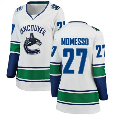 White Women's Sergio Momesso Breakaway Vancouver Canucks Away Jersey