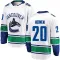 White Youth Danton Heinen Breakaway Vancouver Canucks Away Jersey